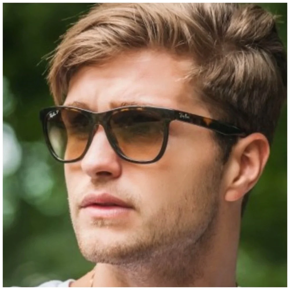 RAY-BAN • Polarized Light Havana Sunglasses RB4184